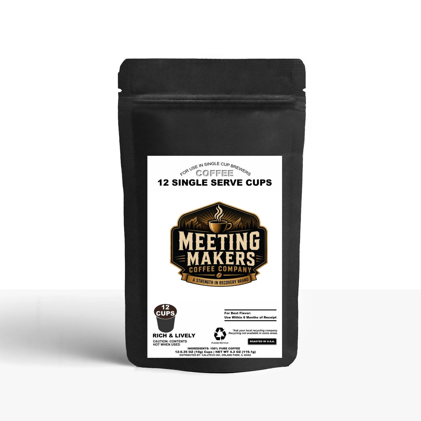 12 Pack Single Serve Coffee Capsules